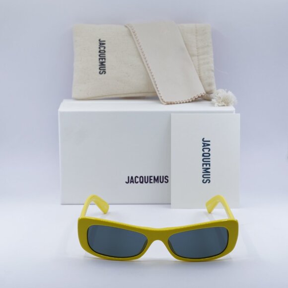 Jacquemus CAPRI JAC/55 C5 Rectangle Sunglasses - Yellow\\Grey main image 5